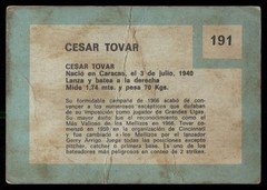 VENEZUELAN CESAR TOVAR 1967 VENEZUELA TOPPS #191 CREASED BACK INTACT *TPHLC-4352