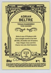 2013 Topps Gypsy Queen Blue Framed 412/499 Adrian Beltre #3 HOF 1u1q