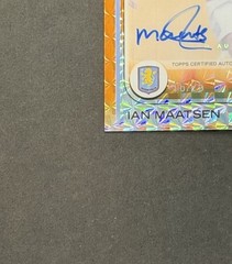 2024-25 Topps Chrome UEFA #CA-IM Ian Maatsen Orange Geometric Refractor Auto /25