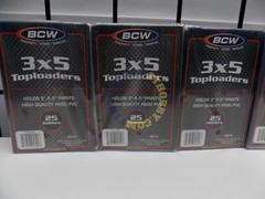 (100) BCW 3×5 Topload Holders For Vintage Photo / Index Card 1TLCH3X5