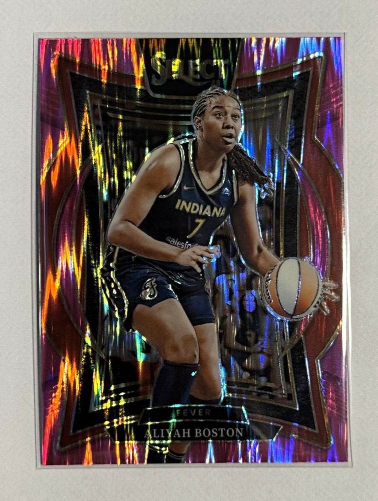 Panini Select WNBA 2025 Aliyah Boston Pink Flash Prizm Fever #64