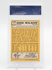 DON WILSON 1968 TOPPS #77 HOUSTON ASTROS PSA 9 Q7113