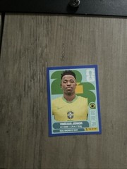 2026 Panini World Cup Sticker Vinicius Junior Blue Parallel Brazil!! BRA14!!