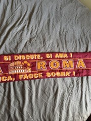 Forza Roma Soccer Team Scarf Rome, Italy