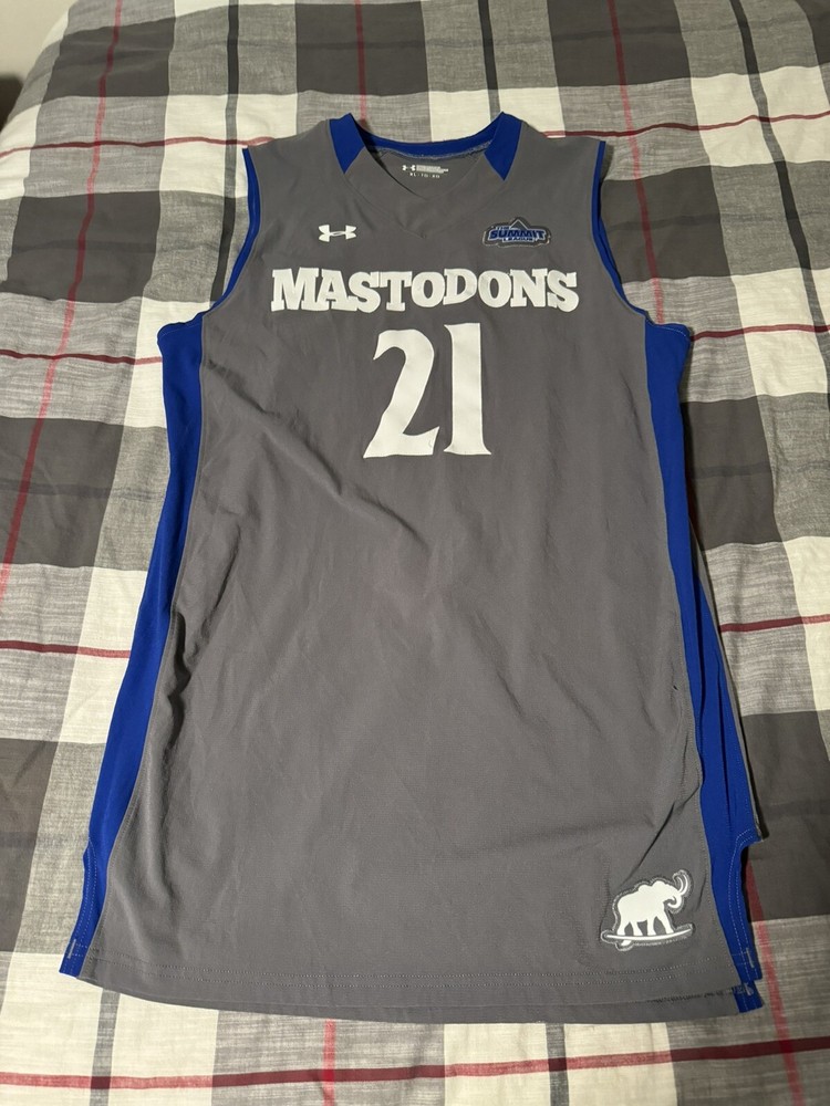 Under Armour Purdue Fort Wayne Mastodons Basketball Jersey Gray Grey XL Summit