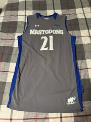 Under Armour Purdue Fort Wayne Mastodons Basketball Jersey Gray Grey XL Summit