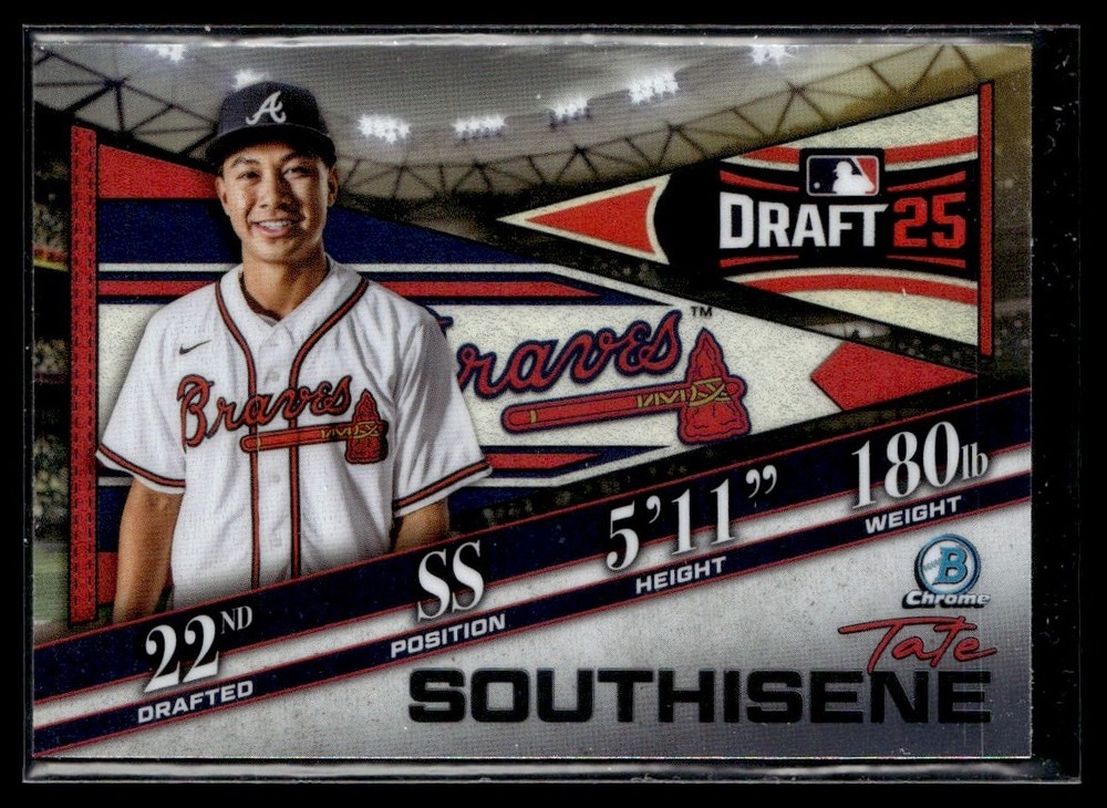 2025 Bowman Draft Chrome Draft Night Tate Southisene Atlanta Braves #BDN-7