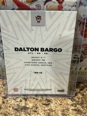 ✨🚒2026 ONIT Dalton Bargo STARDUST CASE HIT NC State Wolfpack SP #SD-12