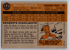 1960 TOPPS #173 BILLY MARTIN REDS