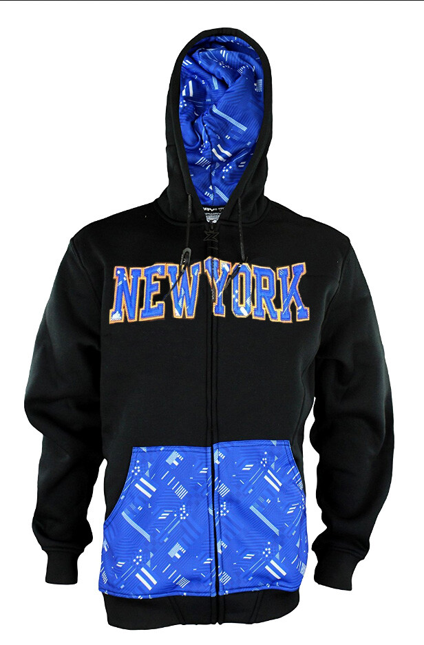 Zipway NBA Men&rsquo;s New York Knicks Signature Basics Full Zip Fleece Hoodie