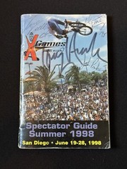 Tony Hawk And Others Signed 1998 X Games Spectator’s Guide 🔥 Read Description