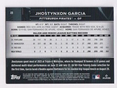 2026 Topps Chrome Black Orange Mini Diamond Refractor RC #/25 Jhostynxon Garcia