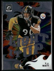T.J. Watt Light It Up Pittsburgh Steelers 2025 Donruss Optic