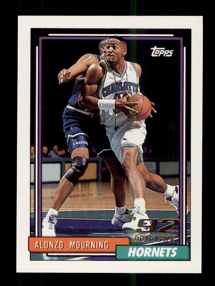 1992-93 TOPPS BASKETBALL #393 ALONZO MOURNING ROOKIE RC