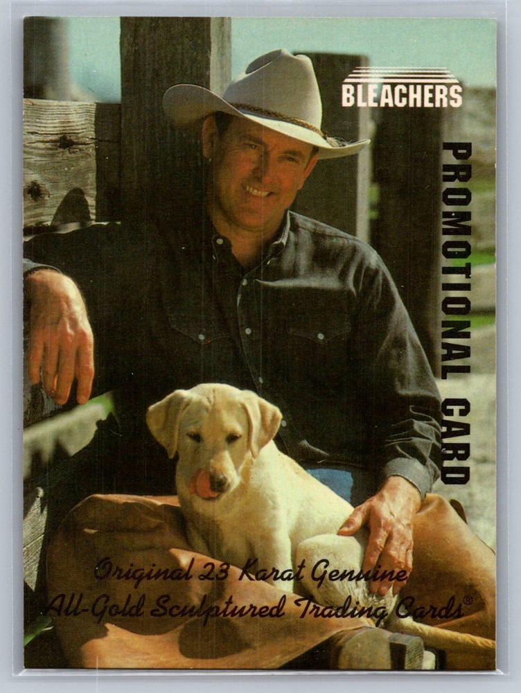 1993 Bleachers Nolan Ryan Promos Nolan Ryan w/ Yellow Lab Puppy #NNO
