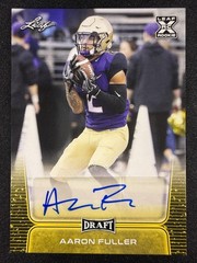 2020 Leaf Draft #BA-AF1 Aaron Fuller Autographs Gold Auto