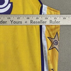Los Angeles Lakers Jersey Mens XL Yellow #34 Shaquille O&rsquo;neal NBA Sleeveless Top