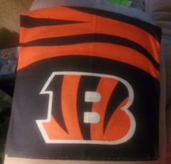 Cincinnati Bengals Clear Stadium Tote w/bonus Headband/Neckwrap 12x12x6 NWOT