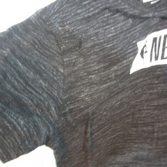 NBA Logo Short Sleeve T-Shirt. Thin, stretch material.Dark Gray Heather/Black. L