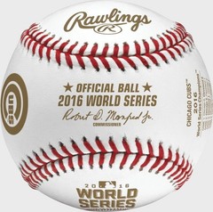 2016 Rawlings Official WORLD SERIES SCORE CHAMP Baseball CHICAGO CUBS