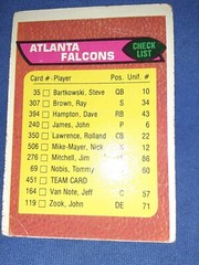 1976 Topps – #451 Atlanta Falcons