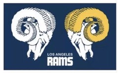 Los Angeles Rams Retro Flag 3×5 Foot Blue New