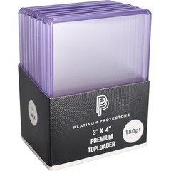 500 – 180pt Top Loaders Full Case Platinum Protectors Premium Thick Toploaders