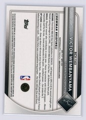 VICTOR WEMBANYAMA 2025 Bowman Chrome Reptilian Red Refractor 5/5 Bookend BCV-143