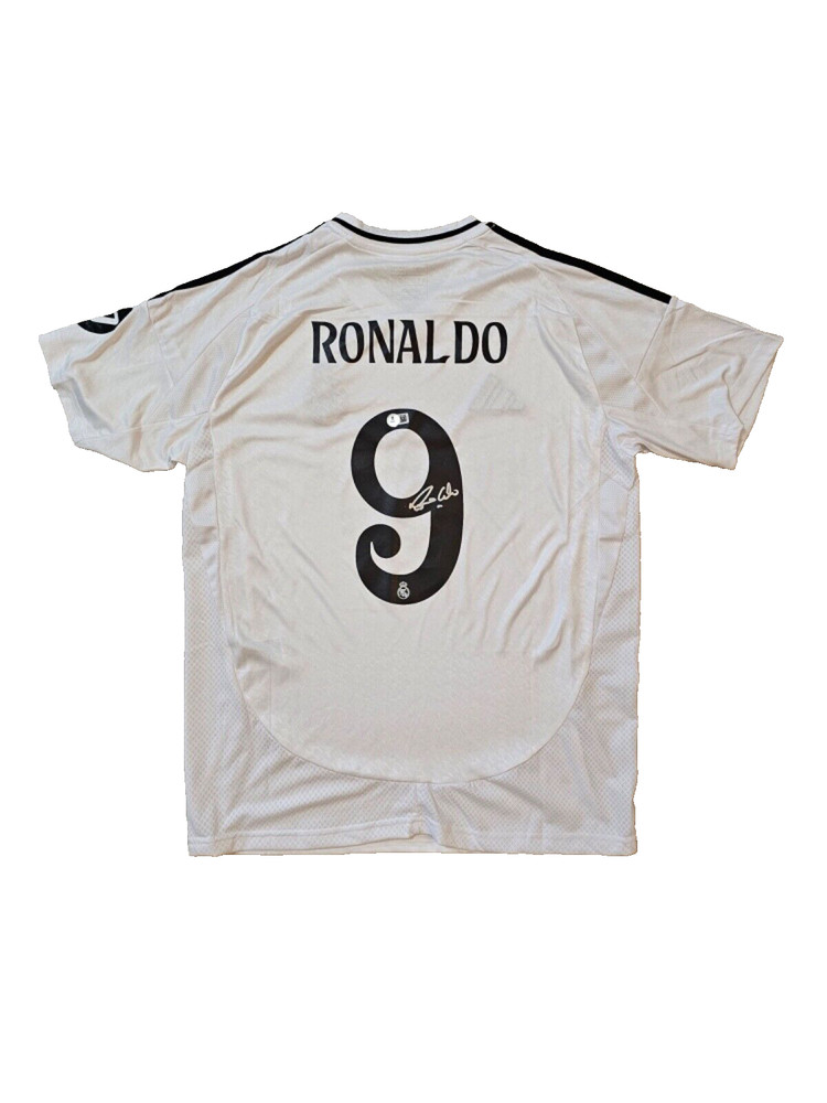 Ronaldo Nazario Signed Real Madrid Jersey Brazil Beckett Witness