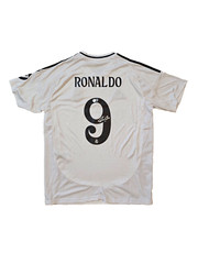 Ronaldo Nazario Signed Real Madrid Jersey Brazil Beckett Witness