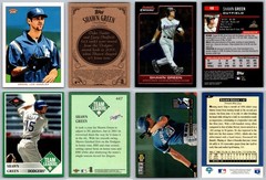 Shawn Green 4 Card Lot – Toronto Blue Jays / Los Angeles Dodgers – Rookie