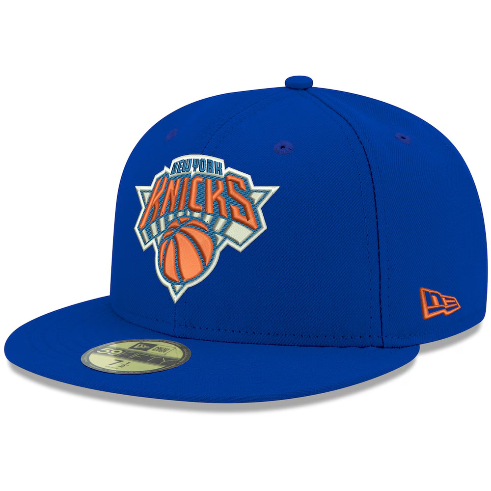 New York Knicks New Era Official Team Color 59FIFTY Fitted Hat – Royal FREE SHIP