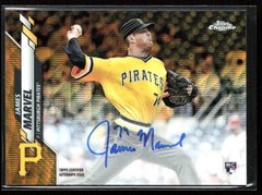 James Marvel 2020 Topps Chrome Gold Wave Refractor RC Auto /50 #RA-JMA
