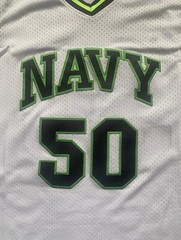 NWOT Navy Midshipmen David Robinson Basketball Jersey Small S #50