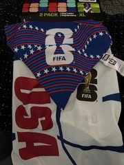 FIFA 26 USA Dog Jersey Size XL Official Licensed Soccer Pet Shirt With Bandana