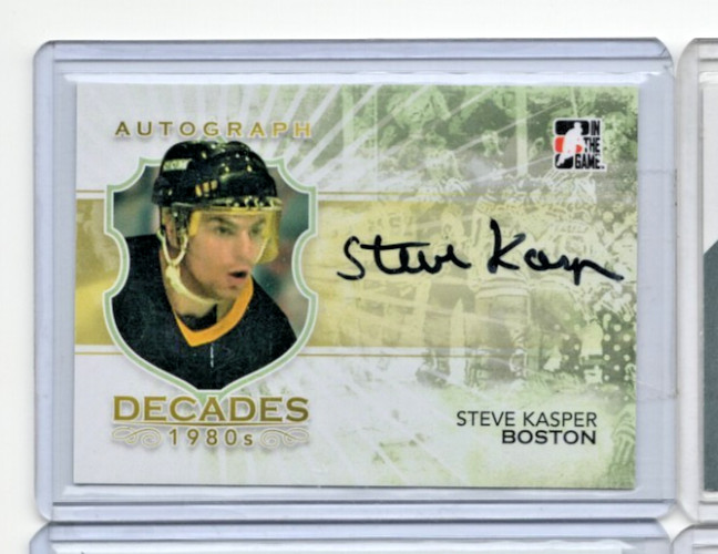 2010-11 In the Game Decades 1980s – Autographs Steve Kasper #A-SK (AU)