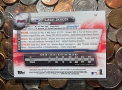 Dansby Swanson 2017 Bowman Paper RC #57 Braves Chicago Cubs