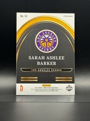 Panini Select WNBA Sarah Ashlee Barker Select Future Flash Prizm #10 RC