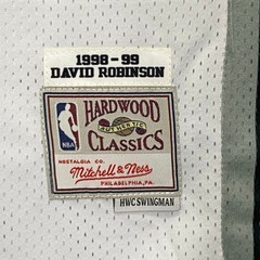 David Robinson #50. White jersey. 1998-99 season. Fan jersey. Sewn style. S-2XL