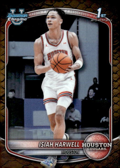 2025-26 Bowman #BCP-7 Isiah Harwell Chrome Prospects Reptilian Refractor