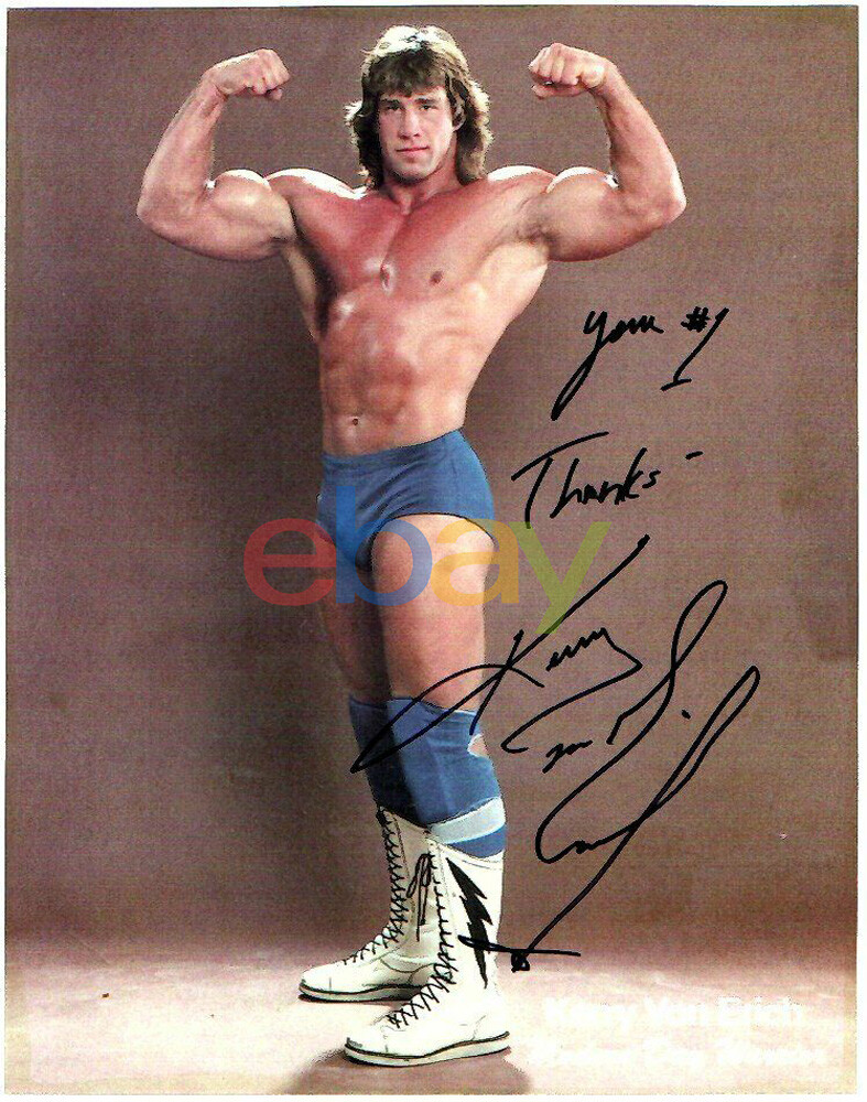 Kerry Von Erich Signed WCCW Sportatorium Wrestling Promo 8X10 Photo reprint