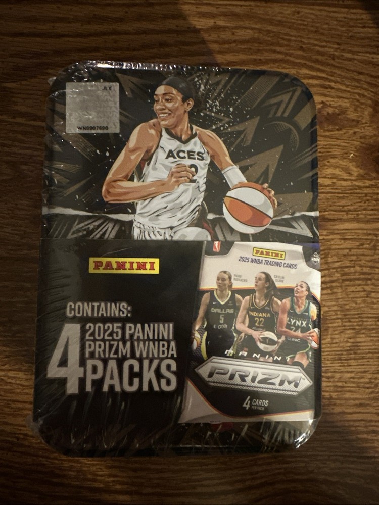 Panini 2025 Prizm WNBA 4-Pack Prizm Tin Featuring A&rsquo;ja Wilson