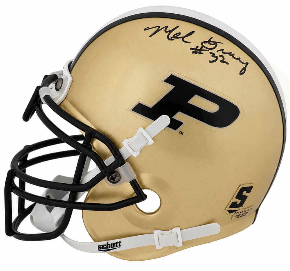 Mel Gray Signed Purdue Boilermakers Schutt Mini Helmet – (SCHWARTZ SPORTS COA)