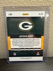 Jayden Reed 2025 Panini Revolution Football Blue Storm /549 #61 GB Packers