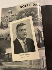 1960 NOTRE DAME vs NAVY Program NICK BUONICONTI Daryle LAMONICA Myron POTTIOS