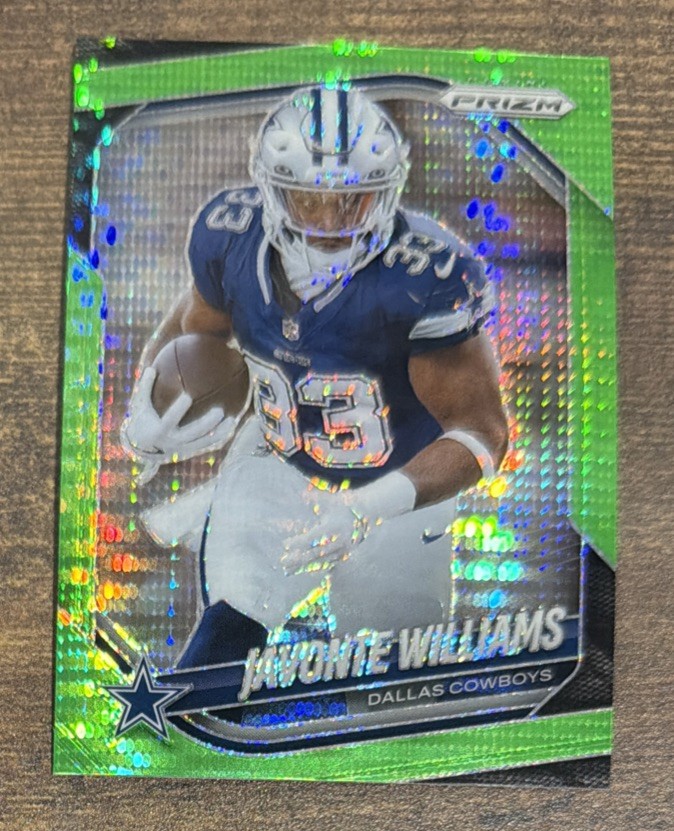 2025 Panini Prizm – Javonte Williams #1 Neon Green Pulsar Prizm