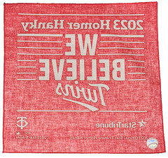 2023 MINNESOTA TWINS Homer Hanky We Believe Red Rally Star Tribune Towel IN HAND