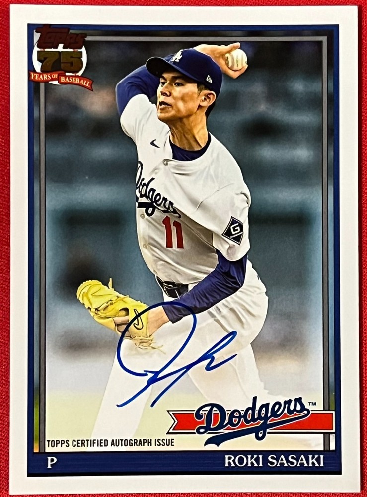 2026 Topps Series 2 Roki Sasaki 1991 75th Anniversary Auto Dodgers!