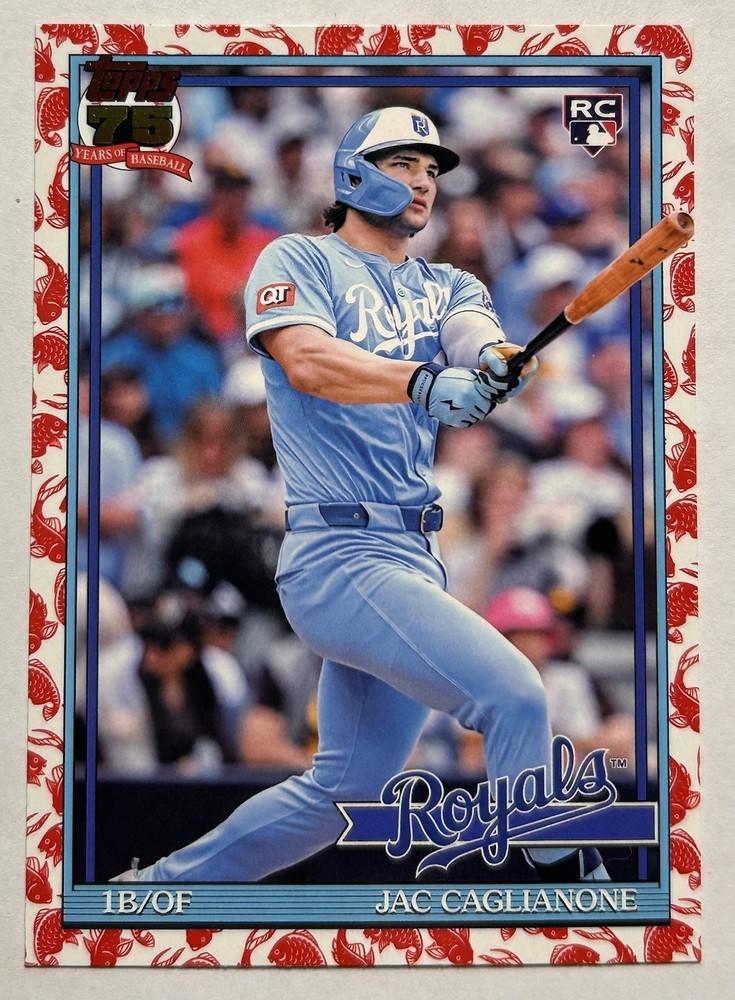 2026 Topps Series 1 Japan Exclusive #T91-42 Jac Caglianone Koi Fish SP Rookie