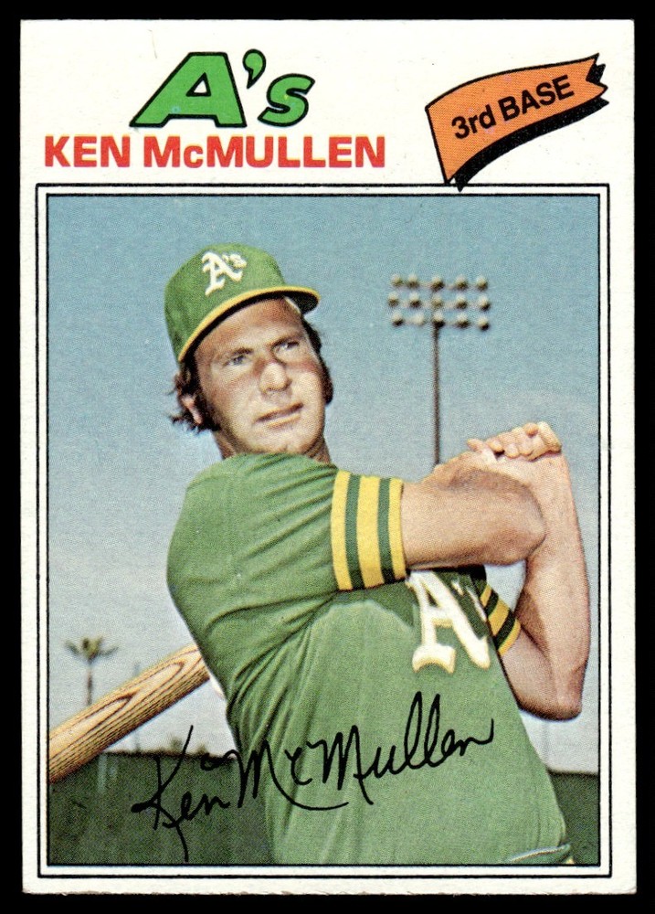1977 Topps Ken McMullen Oakland Athletics #181